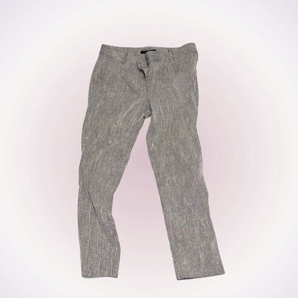 Theory pinstripe cropped cigarette pants | Sz 4